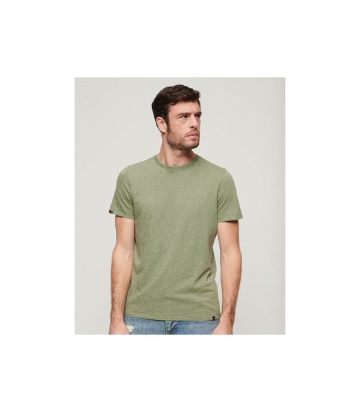 Superdry T-Shirt Slub Melange Vert Olive