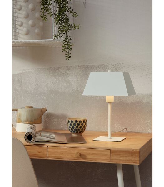 Lampe de Table Perth - Blanc - 20x20x31cm