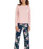 Pyjama indoor outfit broek top lange mouwen Kasia image number 0