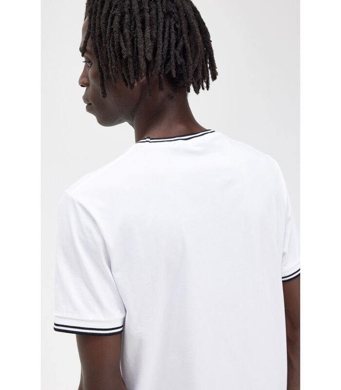 T-Shirt Fred Perry Basique Blanc image number 4