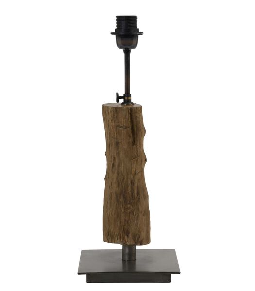 Pied de Lampe Siji - Brun - 18x18x40cm