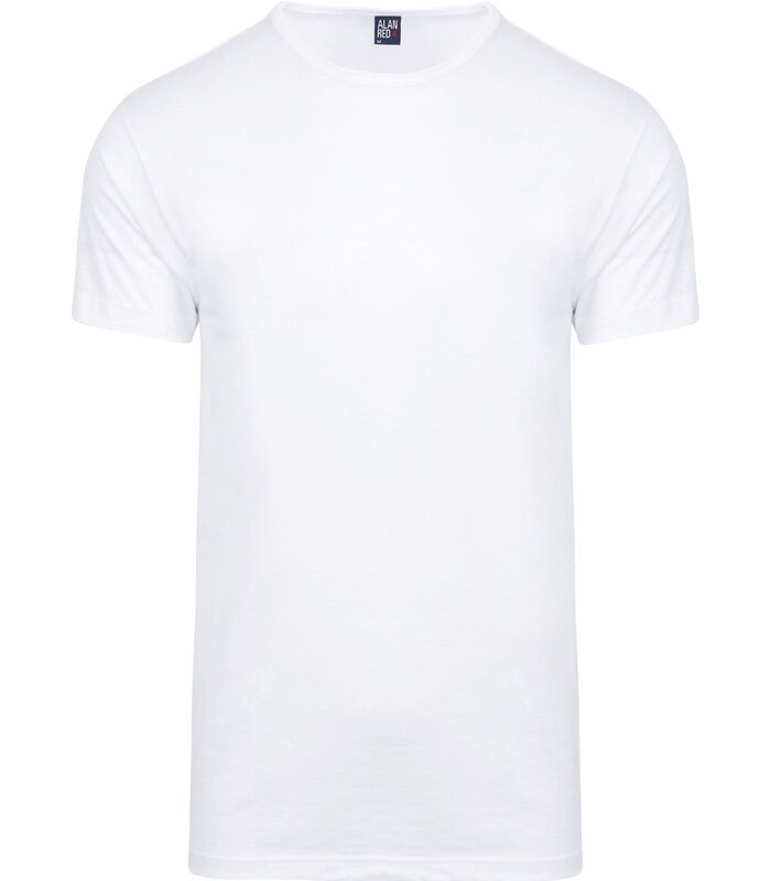 Aanbieding Derby O-Hals T-shirts Wit (3Pack) image number 2