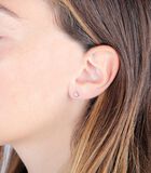Boucles d'oreilles en or blanc 375 B-BABY image number 1