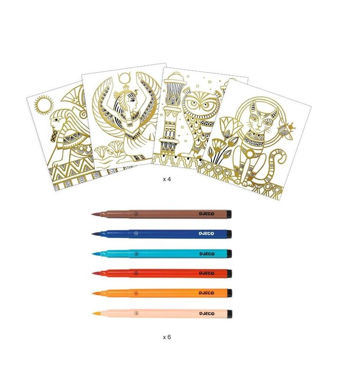 Artistic Colour Plates Egypt, 6 stylos inclus image number 3