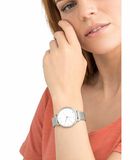 Quartz horloge voor dames, roestvrij staal image number 1