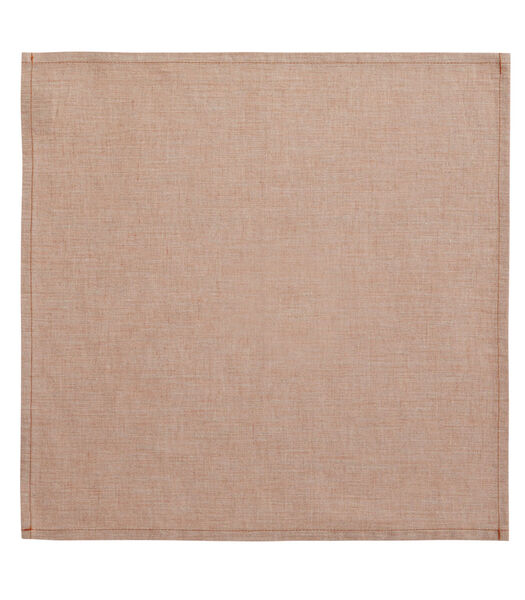 Serviette unie en lin, Chambray