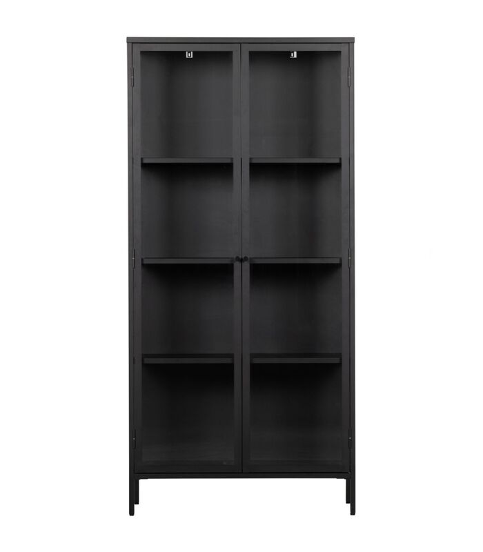 Vitrine Armoire - Métal - Noir - 190x90x43 - Precious image number 3