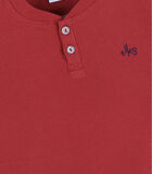 Henley t-shirt met lange mouwen, rood image number 2