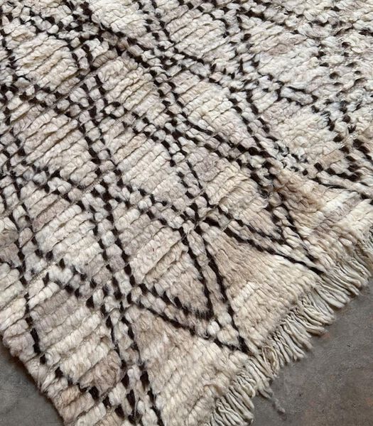 Marokkaans berber tapijt pure wol 220 x 96 cm