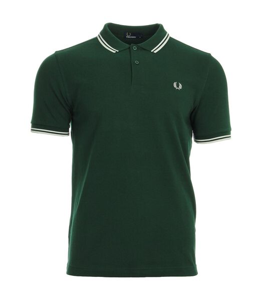 Polo Twin Tipped Fred Perry Shirt Ivy Snow White