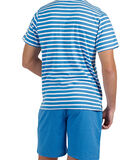 Pyjama short t-shirt Mickey Pocket Disney bleu image number 1
