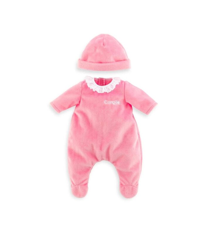 Mon Premier Poupon pyjama avec casquette bébé poupée rose 30 cm image number 0