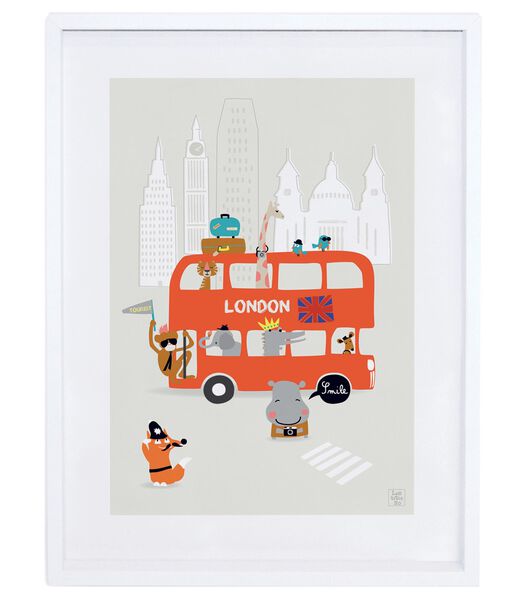 LONDON - Kinderposter - voertuig london
