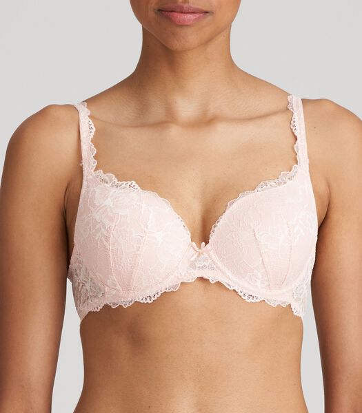 MANYLA pearly pink s.-g. rembourré - forme coeur