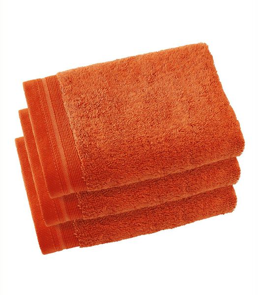 3 serviette de bains Contessa burnt orange