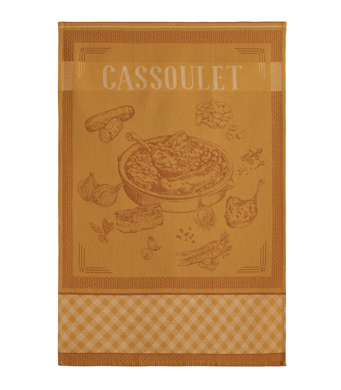 Coucke - Cassoulet - Theedoek van katoenen jacquard met print 50 x 75 cm image number 0