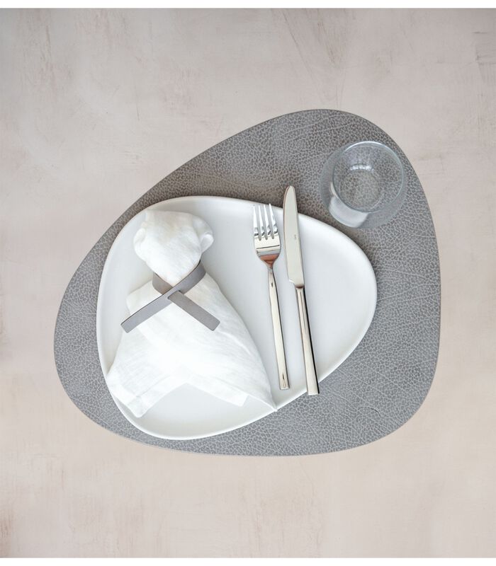 Placemat Hippo - Leer - Anthracite Grey - 44 x 37 cm image number 2