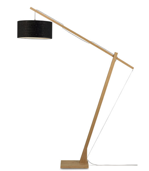 Vloerlamp Montblanc - Bamboe/Zwart - 175x47x207cm