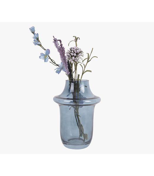 Vase Prestige - Verre bleu foncé - 15x20cm