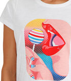 Pyjama short t-shirt Lollipop Santoro blanc image number 3
