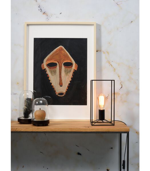 Lampe de Table Antwerp - Noir - 15x15x30cm