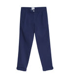 Pleated Chino Pants Navy image number 1