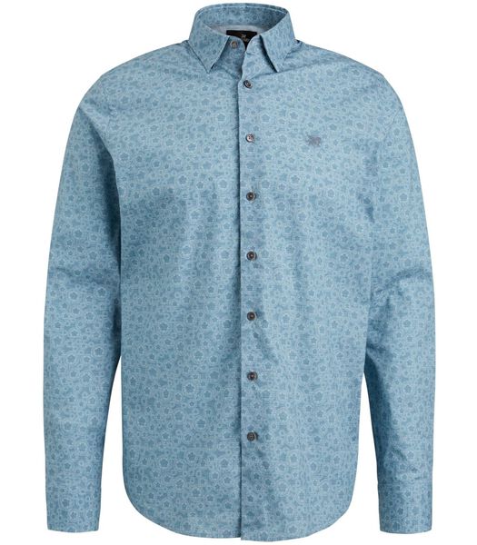 Overhemd Print Lichtblauw