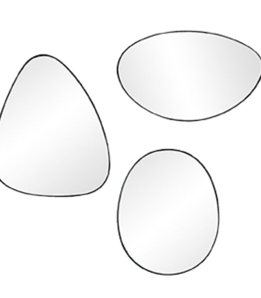 Miroir - Stone (ensemble de 3)