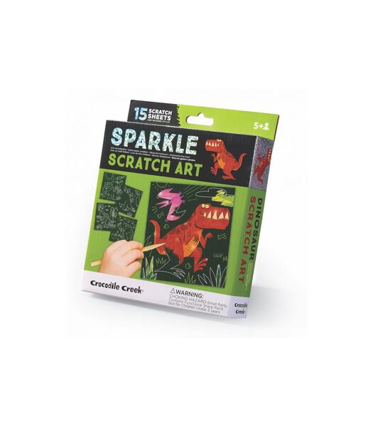 Sparkle Scratch Cards Dino - 15 cartes