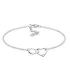 Bracelet Femmes Coeur Entrelacé Amour Avec Diamant (0.015 Ct.) En Argent Sterling 925 image number 0