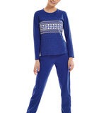 Pyjama indoor outfit broek top lange mouwen Starlight image number 0