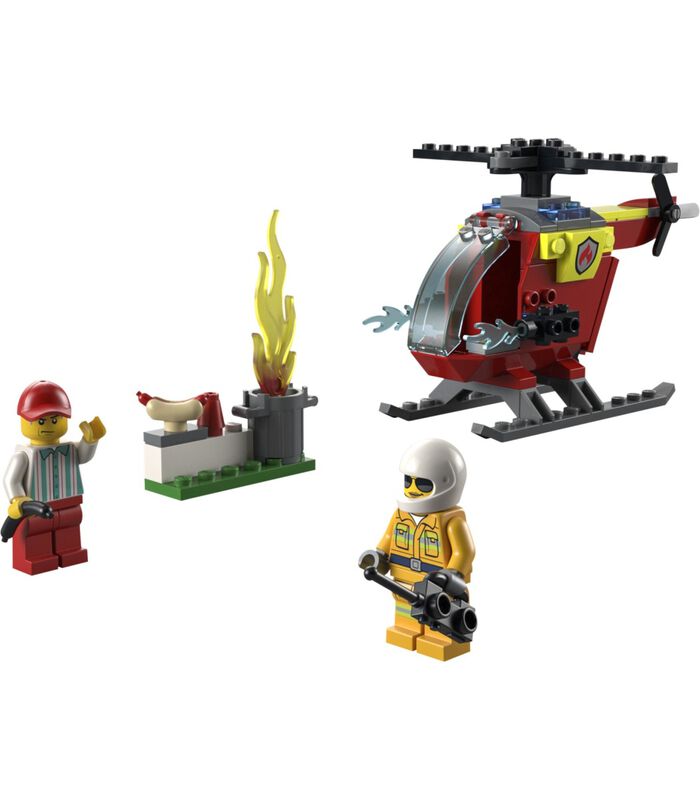 LEGO City Fire 60318 L'Hélicoptère des Pompiers image number 3