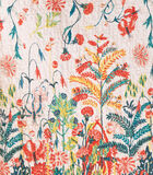 Lange wortel jurk in schittering met bloemrijke print image number 4