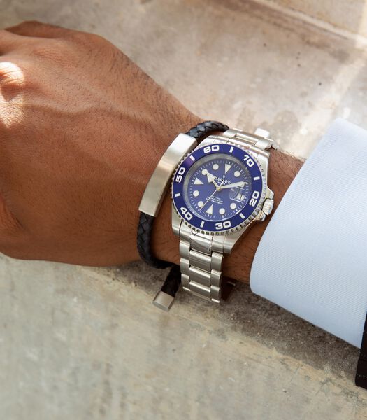 Horloge Staal - zilverkleurig