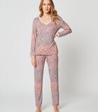 Pyjama imprimé ARIANE 202 Cannelle image number 1