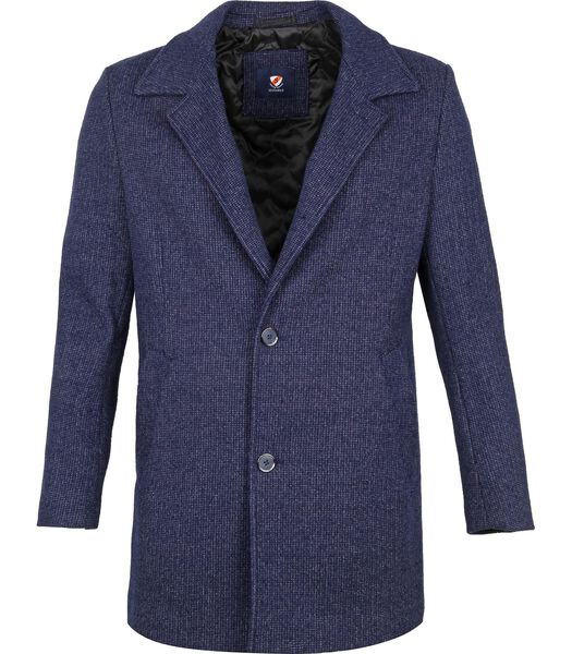 Suitable Kevin Coat Wolmix Donkerblauw