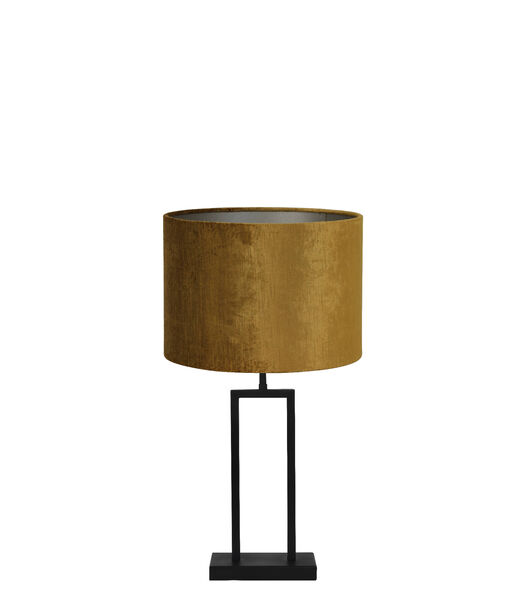 Tafellamp Shiva/Gemstone - Zwart/Goud - Ø30x62cm