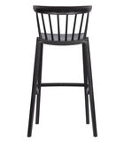 Lot de 2 chaises d'interieur et d'exterieur - Plastique - Noir - 103x54x51 - Bliss image number 4