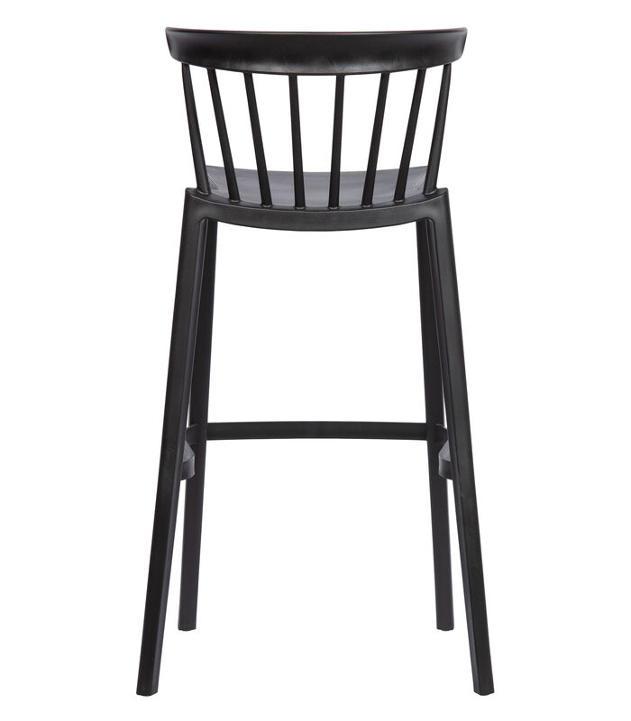 Lot de 2 chaises d'interieur et d'exterieur - Plastique - Noir - 103x54x51 - Bliss image number 4
