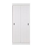 Amoire Avec Etageres  - Pin/MDF - Blanc - 195x85x44  - Row image number 0