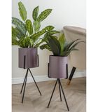 Set de pots de fleurs Pedestal XL - Violet foncé image number 2