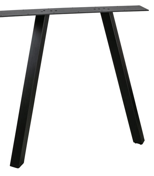 Piet de table à 2 positions - Métal - Noir - 72x79x10 cm - Tablo