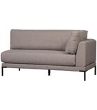 Hoekelement Links Eetbank - Polyester - Taupe - 73x80x170 image number 2