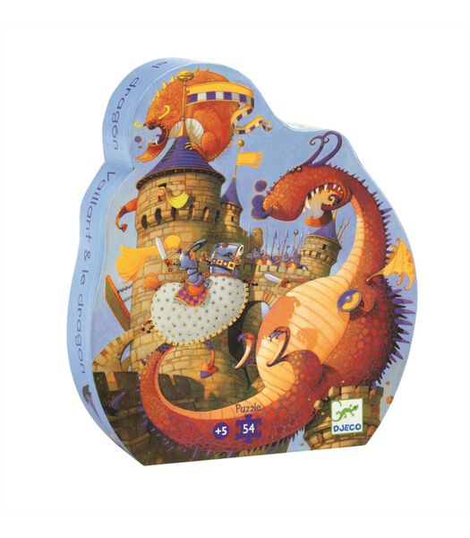 Puzzle Vaillant & les dragons - 54 pcs