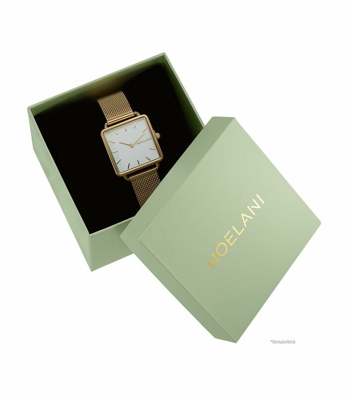 Quartz horloge voor dames, roestvrij staal IP goud image number 4