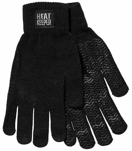 Knitted Player Gants Thermo-Isolants Noir