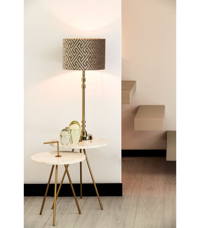 Lampe de table Mace/Maze - Noir/crème - Ø30x56cm image number 4