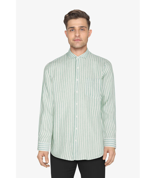 L/s Shirts “Greg Linen Stripe”