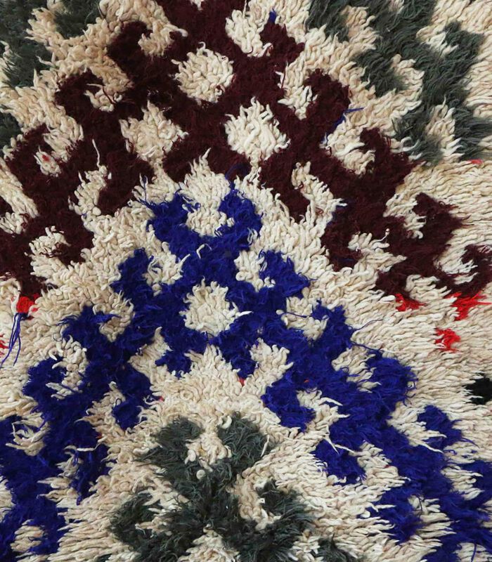Tapis Berbere marocain pure laine 58 x 157 cm image number 3