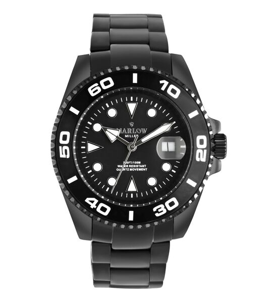 Horloge Staal - zwart